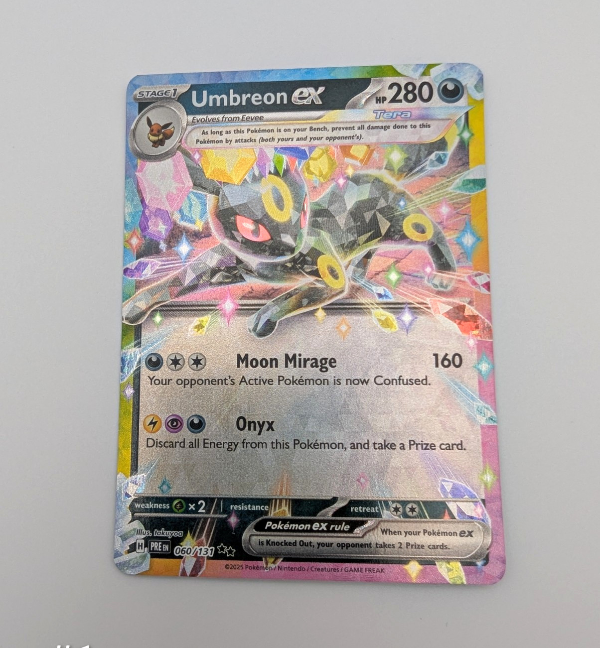 The Pokémon Company Umbreon ex Sv: Prismatic Evolutions Holo English The Pokémon Company Umbreon ex Sv: Prismatic Evolutions Holo English