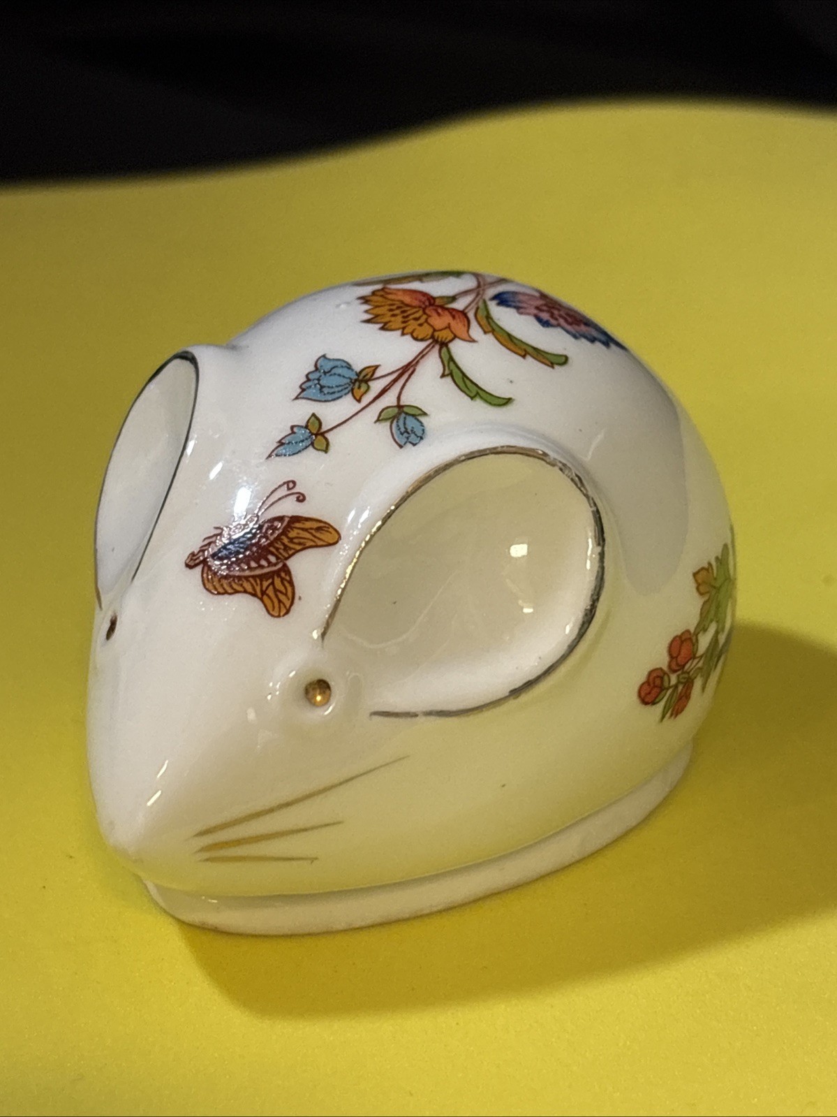 Vintage Ardalt Mouse Ceramic/Porcelain Trinket Box - 