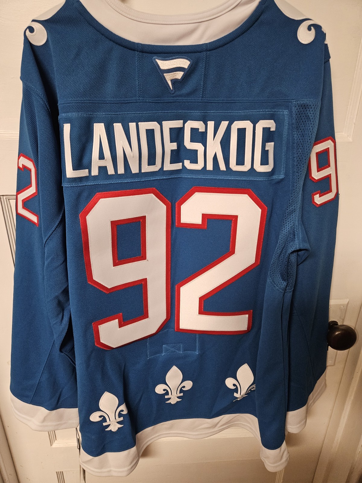 Gabriel Landeskog Colorado Avalanche Quebec Nordiques 30th Anniversary Jersey