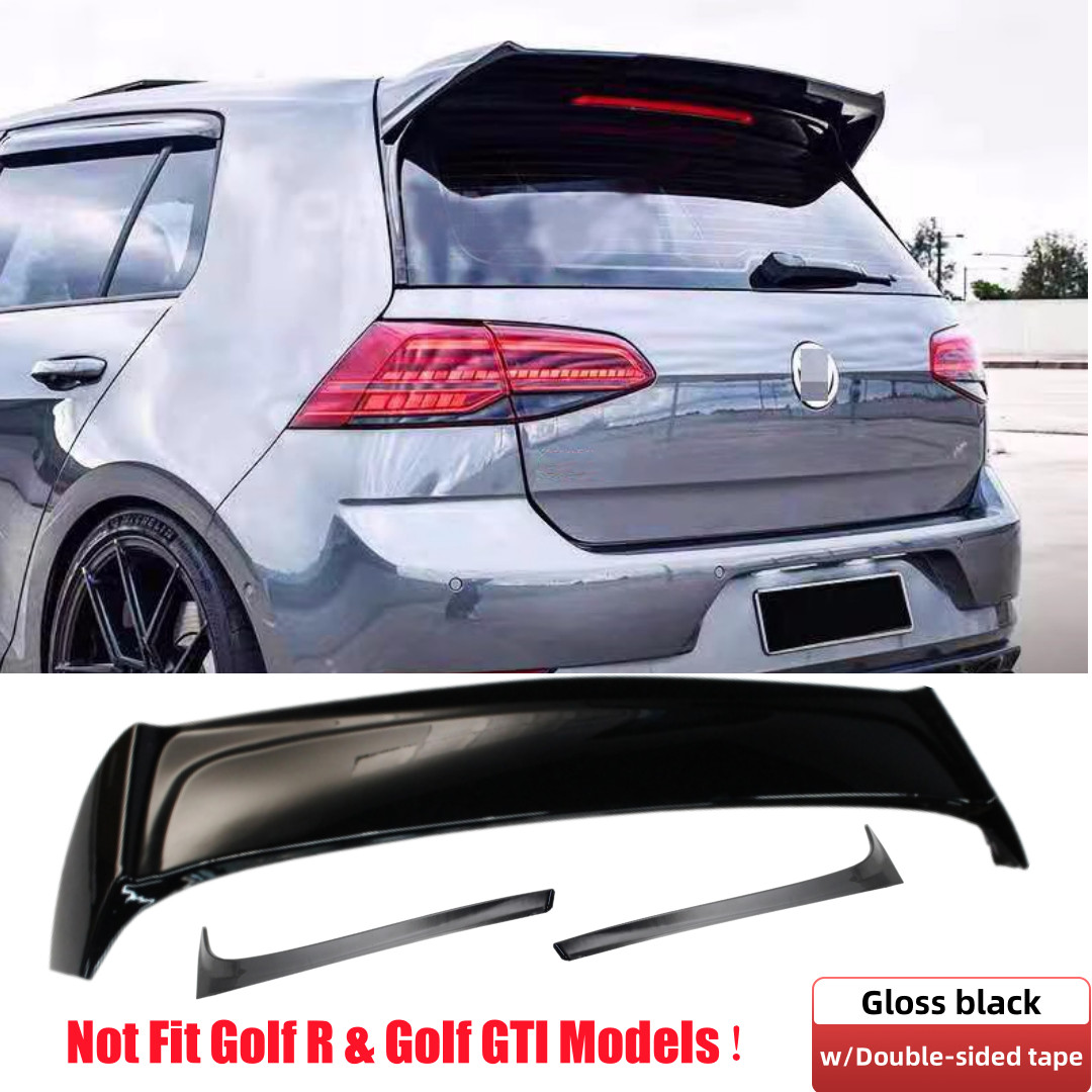 FOR 2014-2021 VW GOLF MK7 OSIR STYLE ROOF SPOILER + 2PCS REAR WINDOW SIDE WING