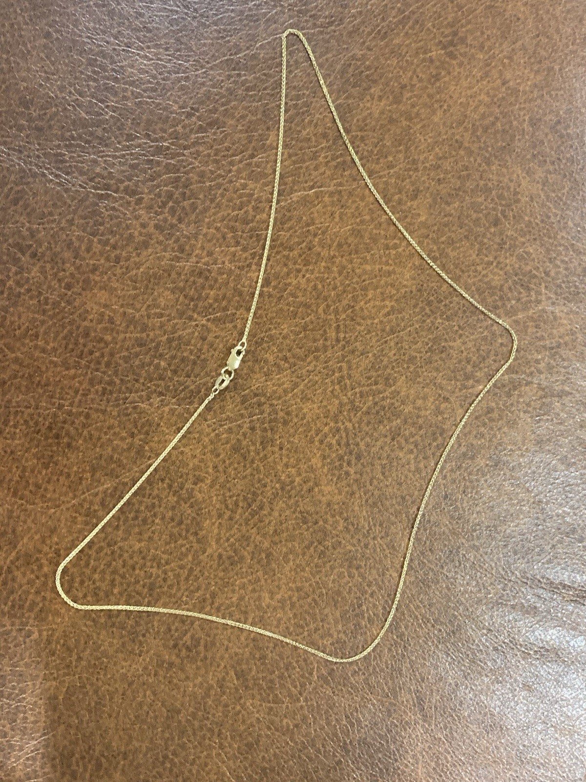 14k Gold 20” Wheat Chain 1.1mm Necklace 