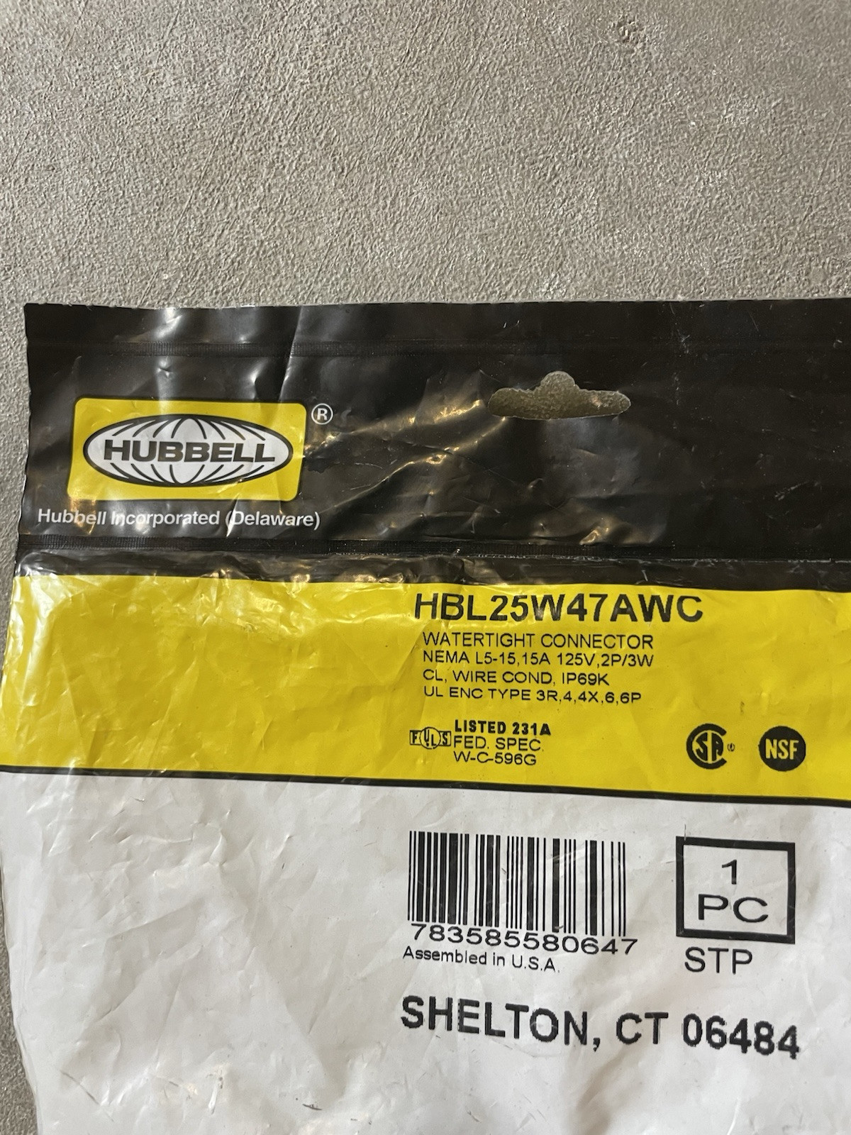 Hubbell HBL25W47AWC