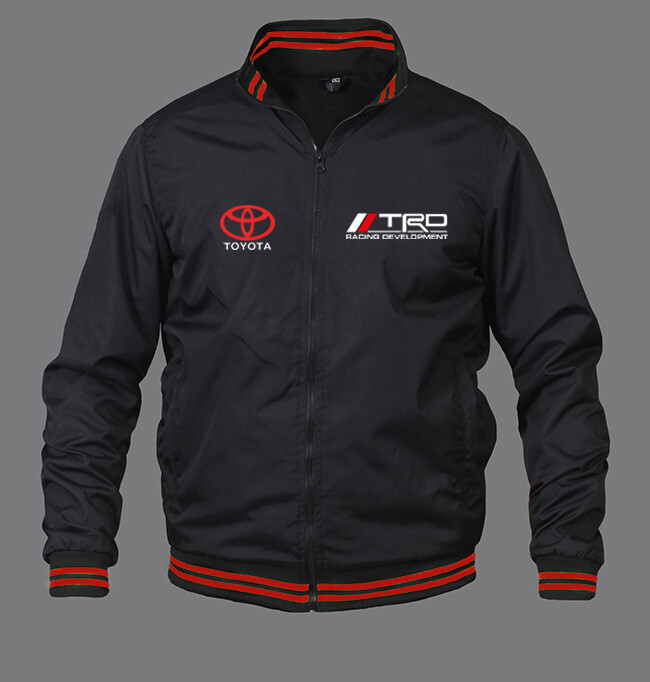 New Men Toyota TRD Bomber Jacket Motor Sport Clothing Embroidered