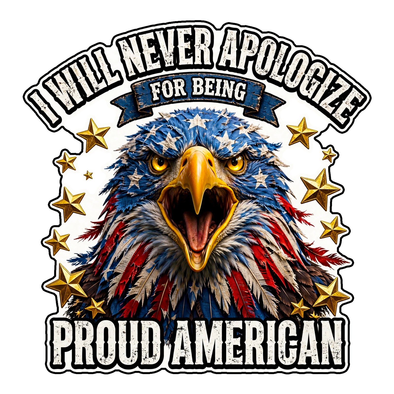 I will never aplogize for being proud american Decal 12\