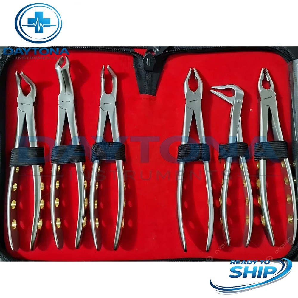 Apical Retention Forceps Set of 6 – Professional Dental Extraction Instruments