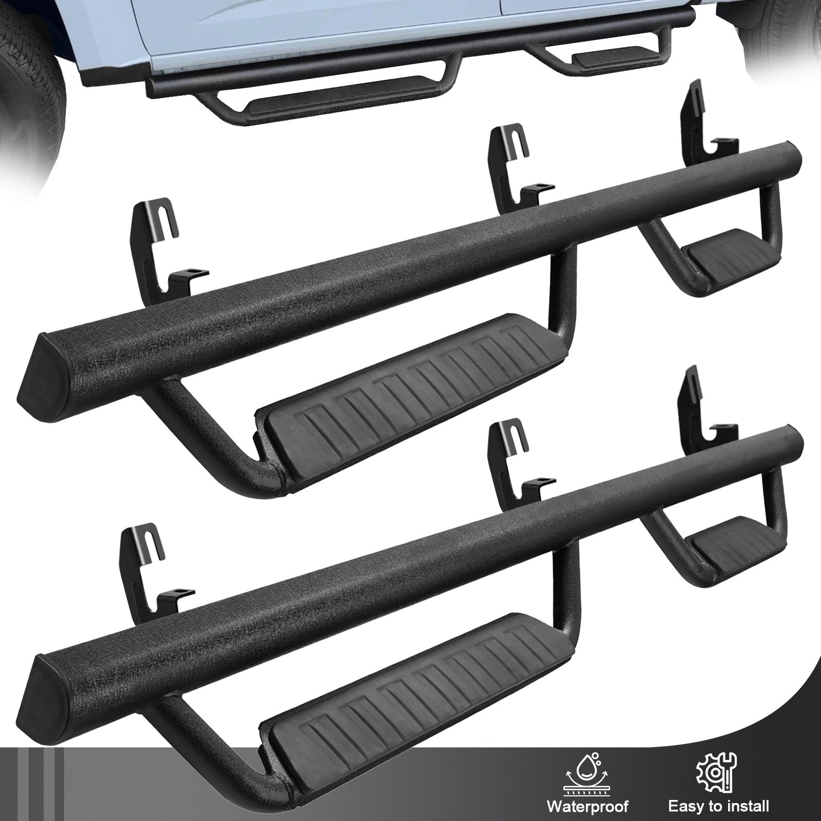 Drop Steps For 2015-2022 Colorado Double/Ext Cab Side Bars Running Boards
