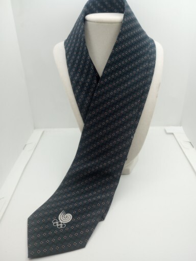Vintage Seoul 1988 Olympic Games Mens Necktie Compliments Of Lee Yong Ho Slooc