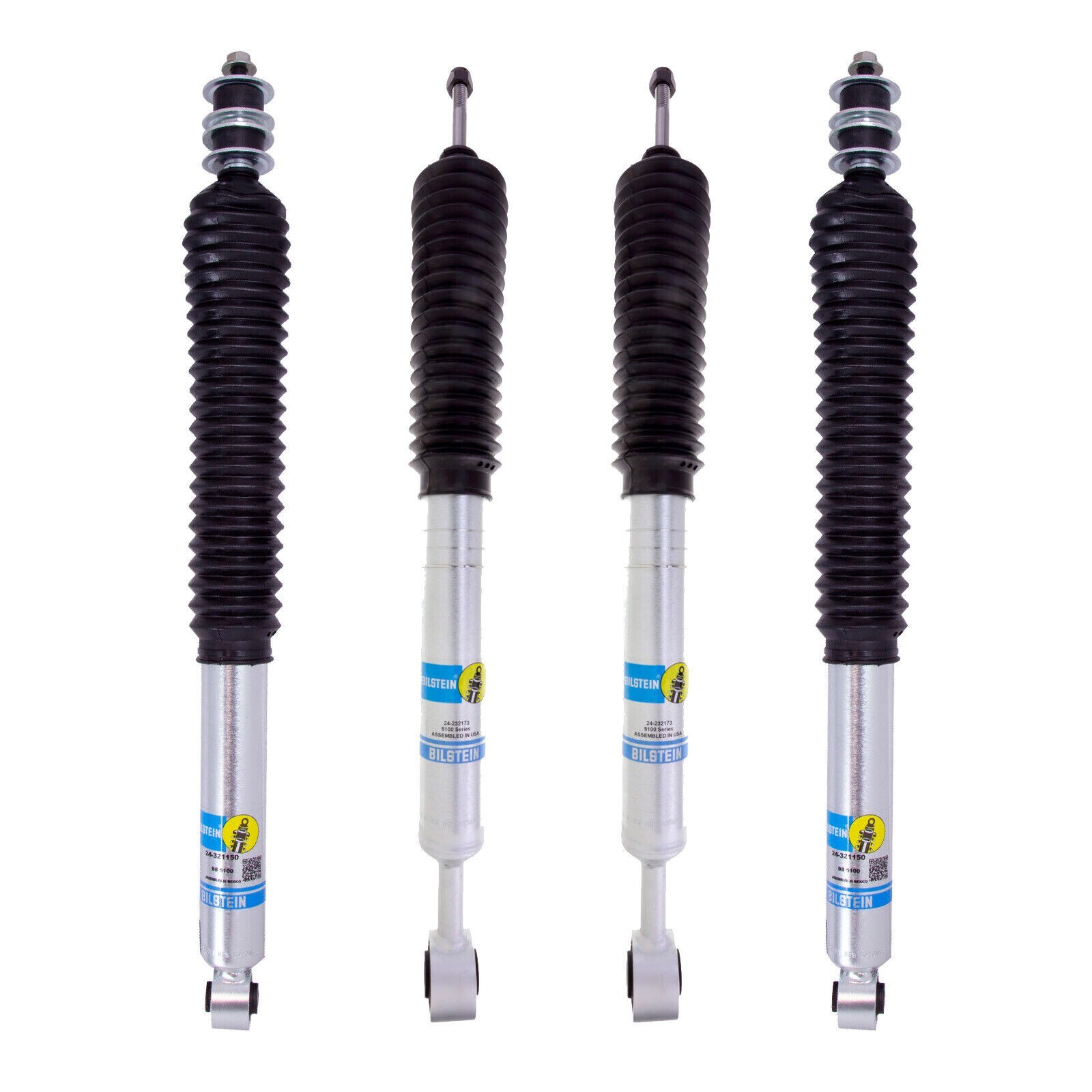 Bilstein Front + Rear B8 5100 Adjustable Shocks Set For 2007-2021 Toyota Tundra