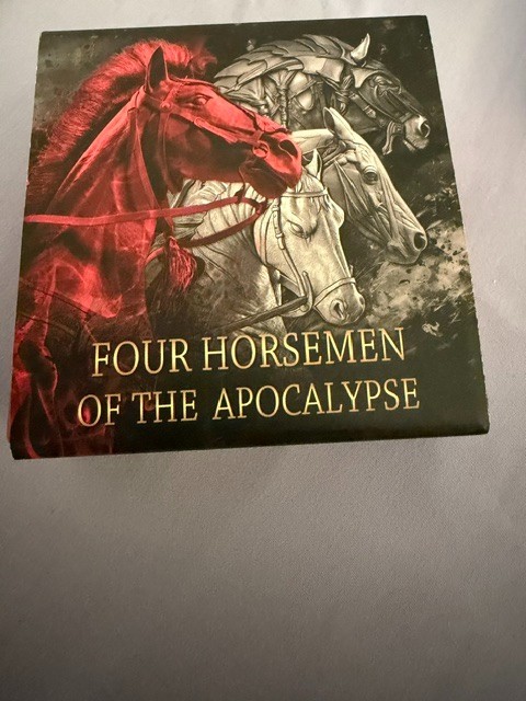 RED HORSE Four Horsemen of the Apocalypse 2 Oz Silver Coin $5 Niue 2019