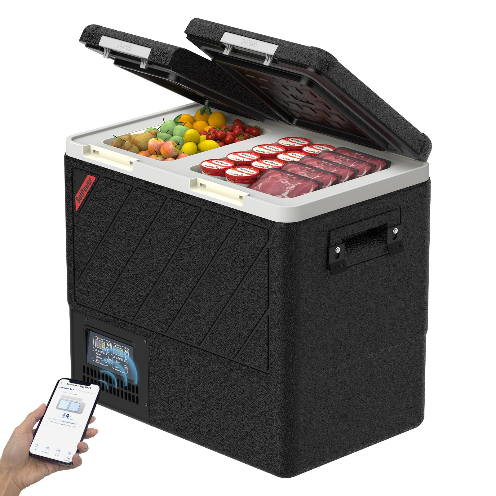 [Last one]Setpower DT55 Portable Car Refrigerator Dual Zone Freezer-No basket