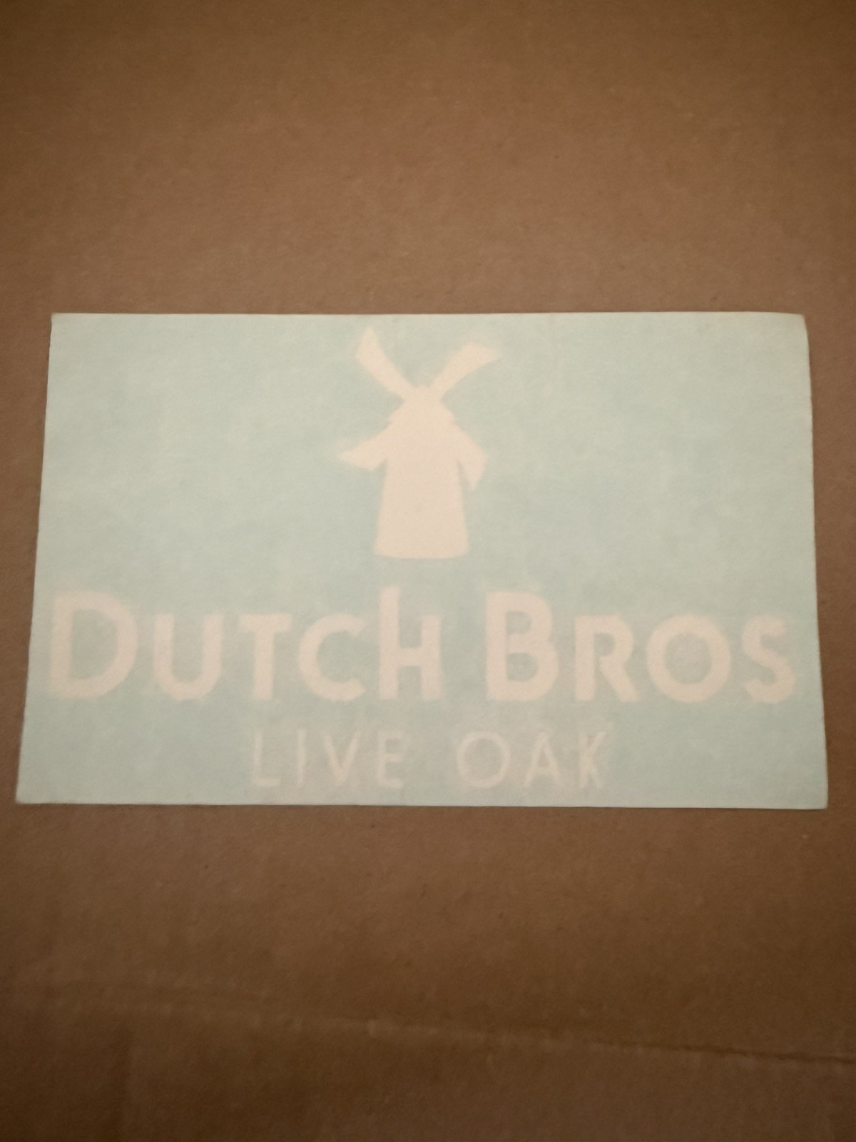 Vintage Dutch Bros Sticker Decal “Live Oak” regional California Vintage Dutch Bros Sticker Decal “Live Oak” regional California