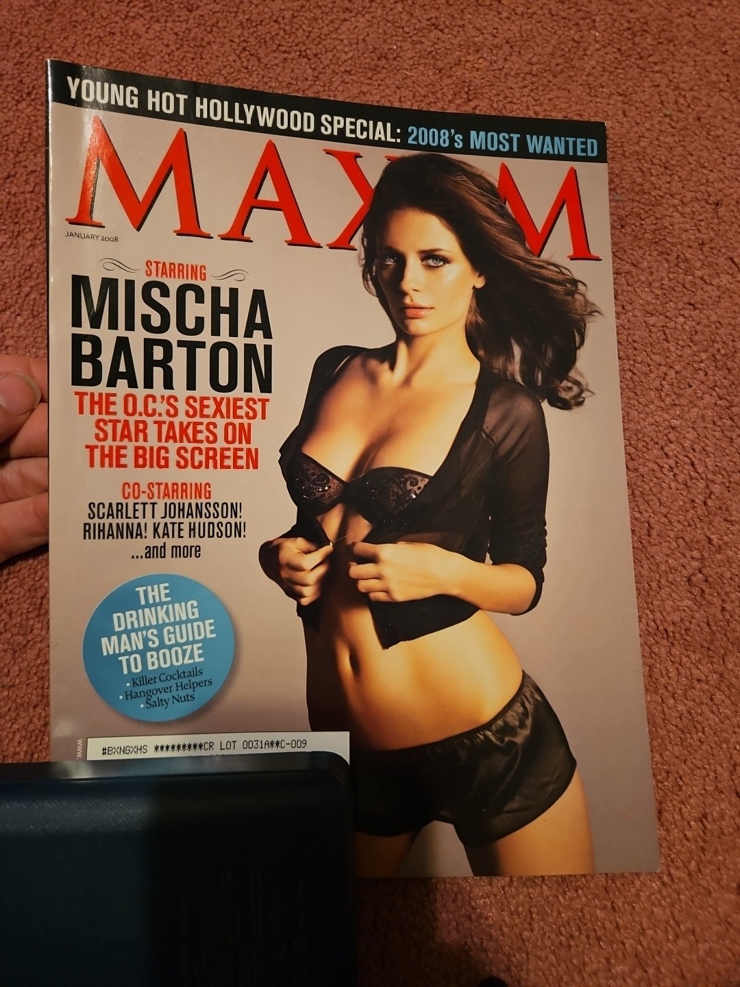 MAXIM MAGAZINE JANUARY 2008 MISCHA BARTON GOOD CONDITION Vtg