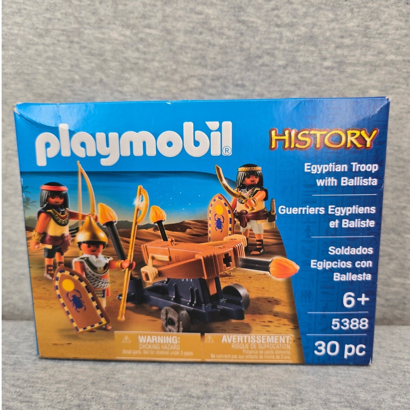 Playmobil History 5388 Egyptian Troop with Ballista 30pc Set New Sealed Playmobil History 5388 Egyptian Troop with Ballista 30pc Set New Sealed