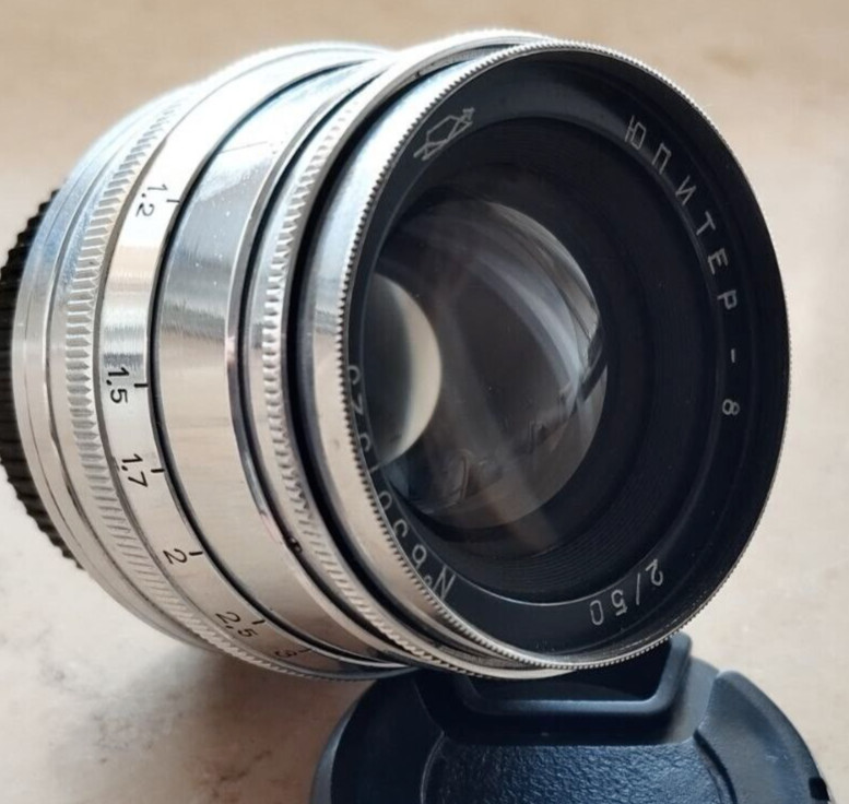 JUPITER-8 50mm f2 M39 Lens for Leica Rangefinder Vintage Soviet Photo Optic JUPITER-8 50mm f2 M39 Lens for Leica Rangefinder Vintage Soviet Photo Optic