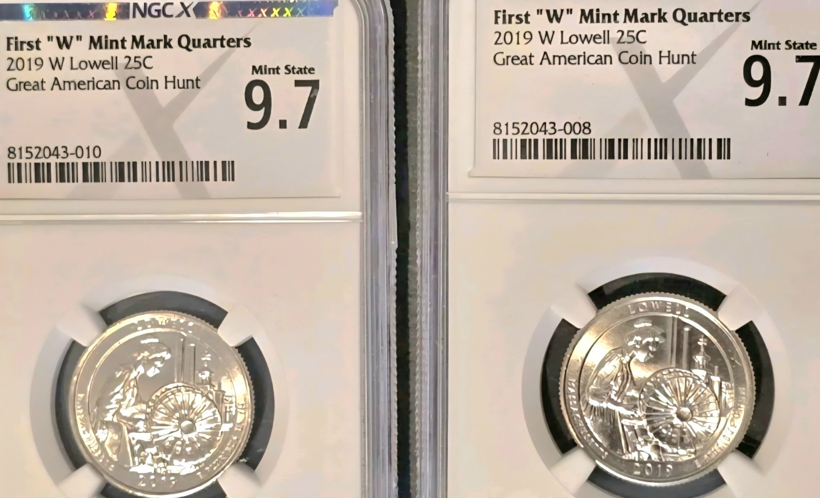 2019 W Lowell NGC NGCX 9.7 (MS 67) Westpoint Quarters, ATB NP 25c- 2 Available