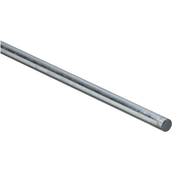 (20)-Hillman Steelworks Zinc Plated Steel 3/8 In. X 3 Ft. Solid Rod 11153