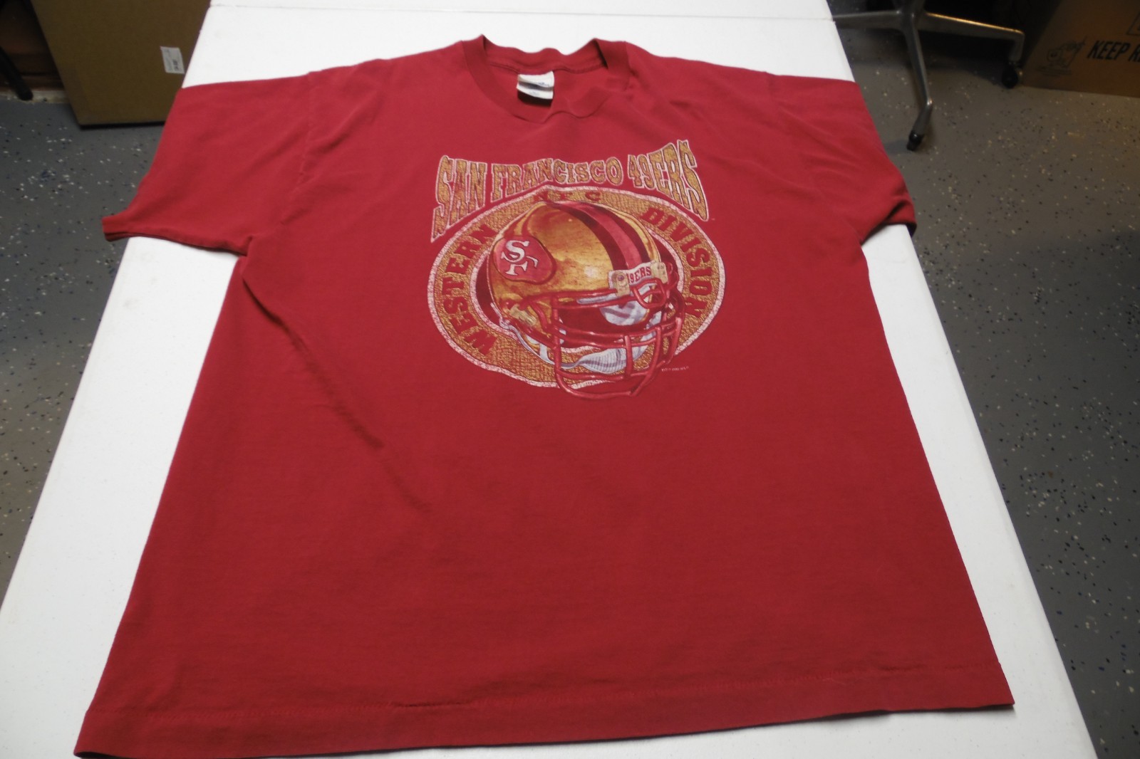 VINTAGE SAN FRANCISCO 49ERS WESTERN DIVISION 1995 T-SHIRT XL NFL USA SEE PICS
