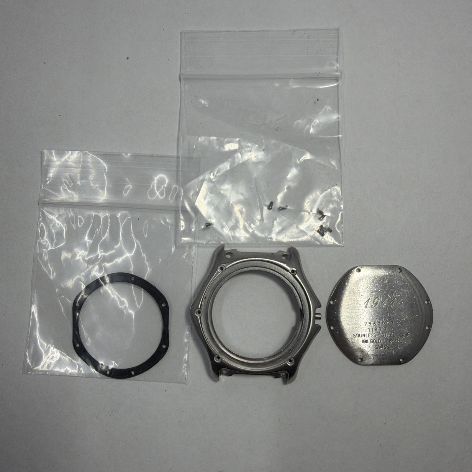 Case, Case back, Seal, Screws EBEL 1911 Ref 1187916 Senior Stainless Steel 39MM
