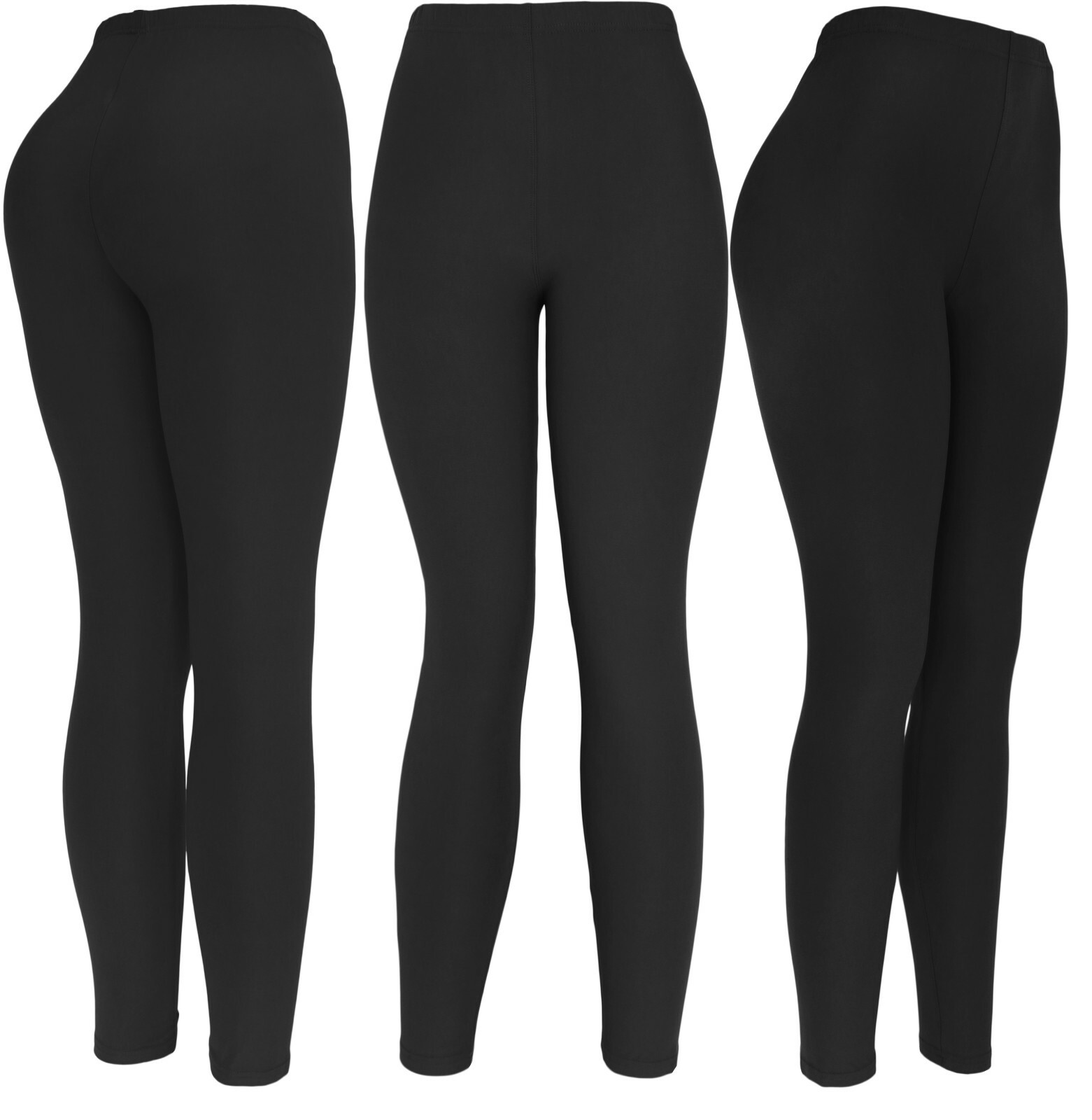 Ultra Soft Solid Brushed Basic Full Regular/Plus Size Leggings Classic Leggings