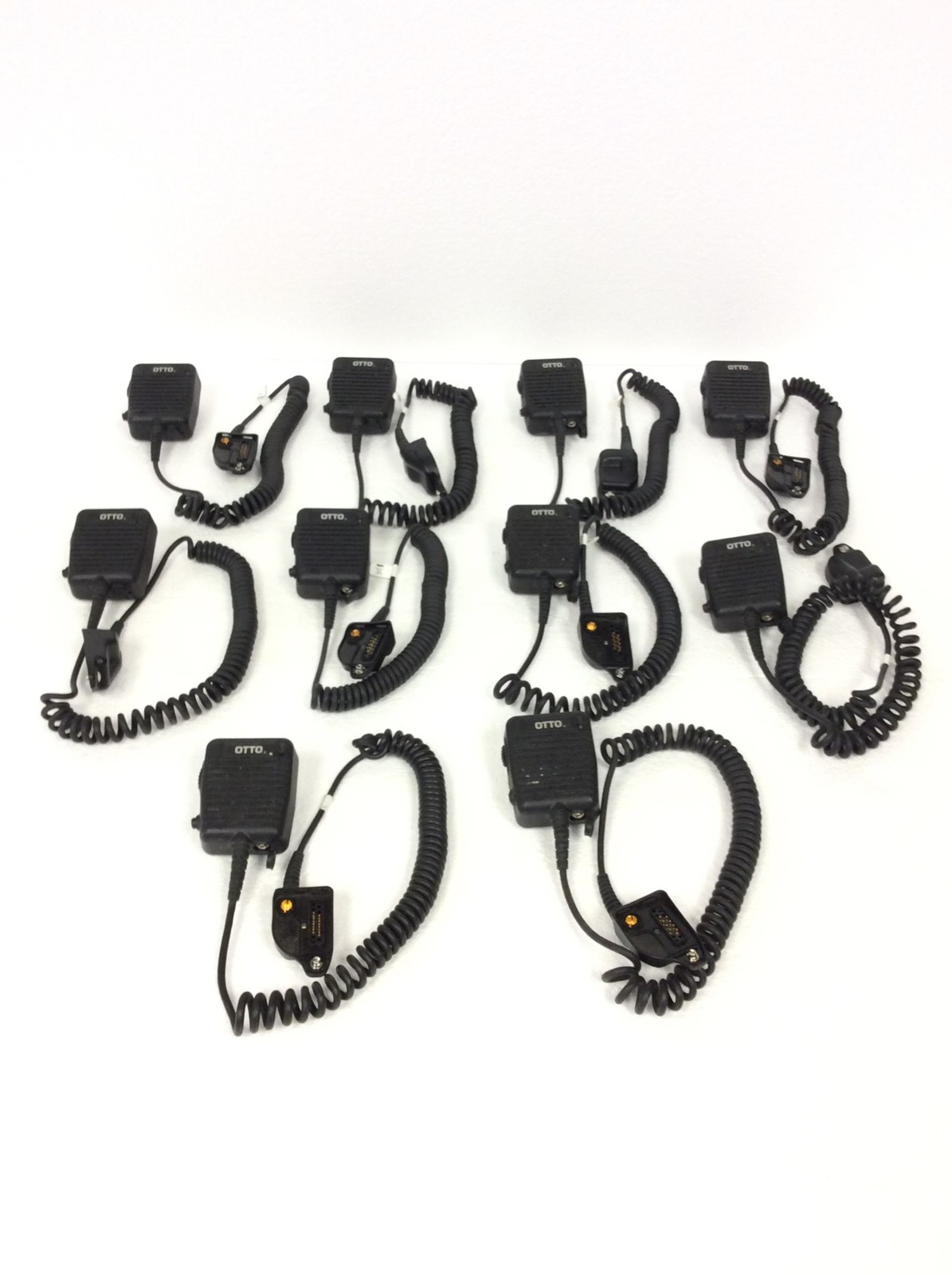 Lot Of 16 Otto V2-S2ER12111 Storm Speaker Microphone 1937 w/ Belt Clip, WORKING