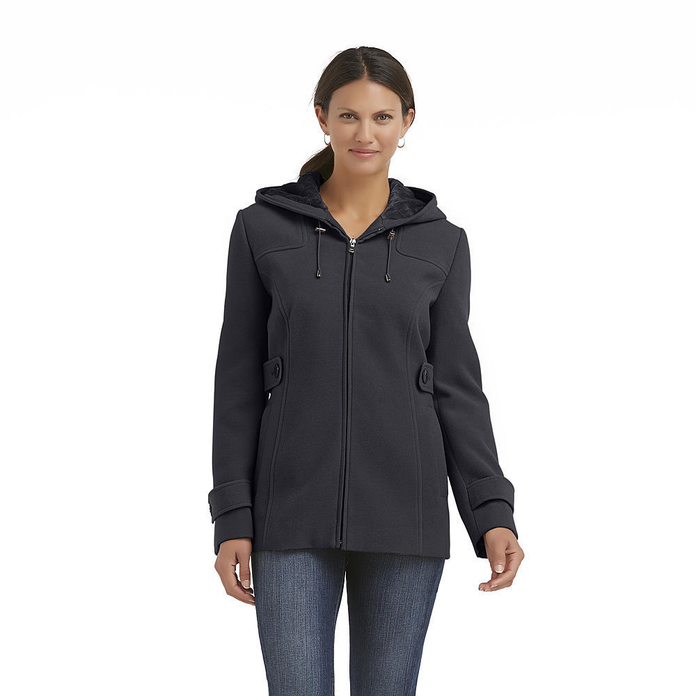 Covington Women\'s Hooded Fleece Walking Black Jacket - Size S/M NWT Covington Women\'s Hooded Fleece Walking Black Jacket - Size S/M NWT