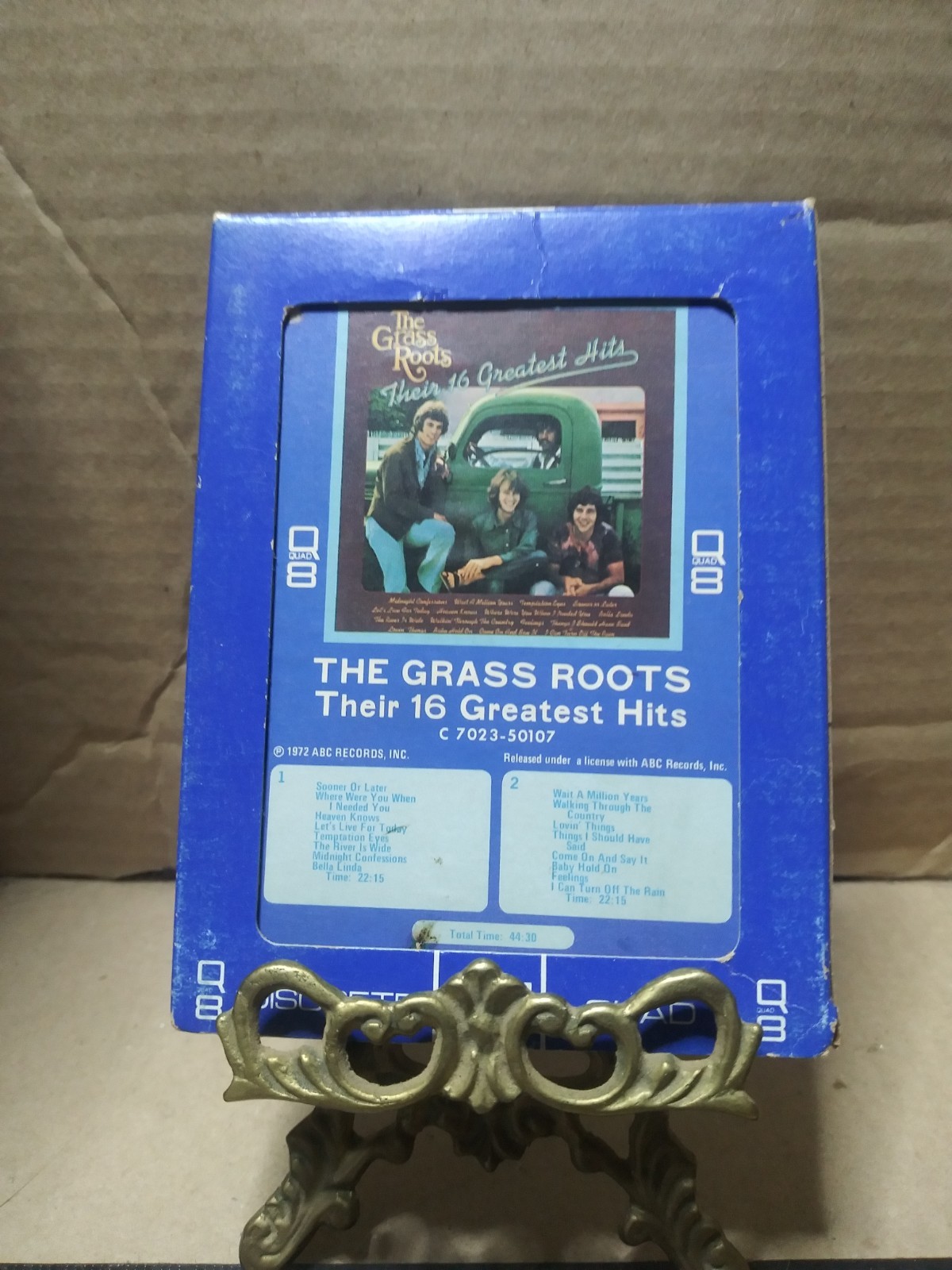 THE GRASS ROOTS - THEIR 16 GREATEST HITS / QUAD TRACK TAPE...........TESTED THE GRASS ROOTS - THEIR 16 GREATEST HITS / QUAD TRACK TAPE...........TESTED