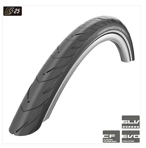 Schwalbe Marathon Supreme Bicycle Tire 700 x 40C Folding Clincher Black V-Guard Schwalbe Marathon Supreme Bicycle Tire 700 x 40C Folding Clincher Black V-Guard
