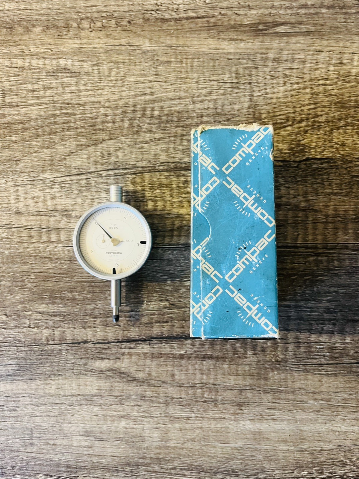 COMPAC GENEVE PRECISION DIAL INDICATOR TYPE 567 A .00005\ COMPAC GENEVE PRECISION DIAL INDICATOR TYPE 567 A .00005\