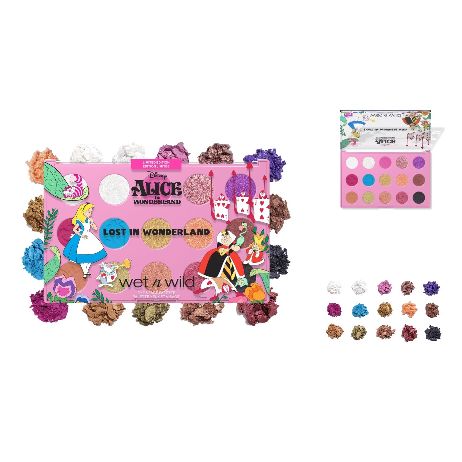 Alice in Wonderland Collection: Versatile Eye & Face Palette with 15 Shades