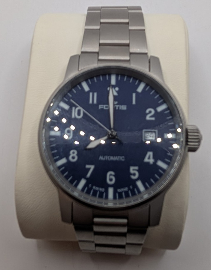 Fortis Flieger Pilot 40mm Automatic – Matte Blue Dial (Ref. 595.10.46.1) Fortis Flieger Pilot 40mm Automatic – Matte Blue Dial (Ref. 595.10.46.1)