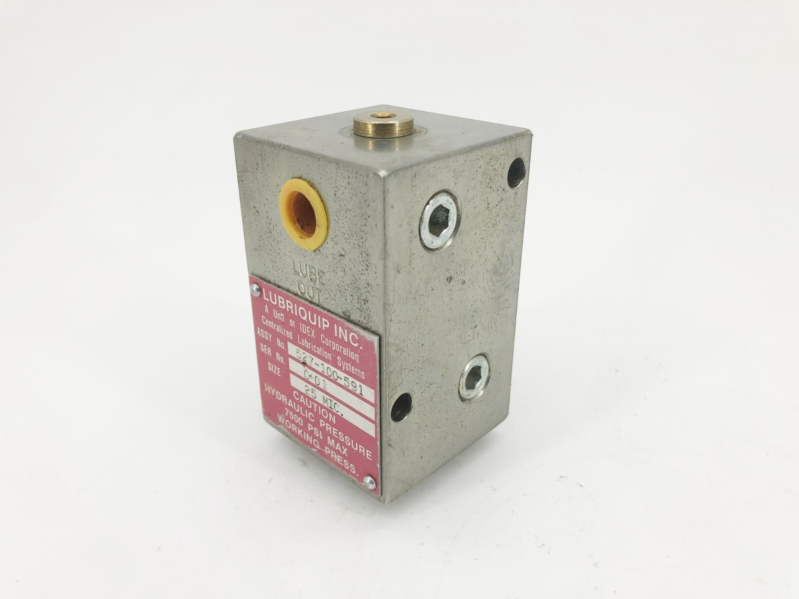 New Lubriquip 527-100-591 Inline High Pressure Filter 25 Mic.