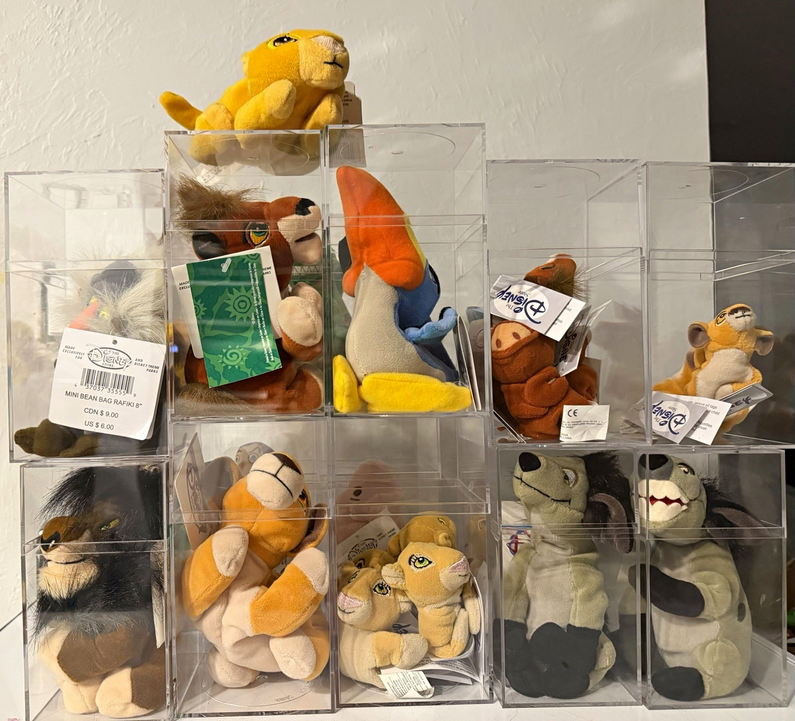 Disney The Lion King Bean Bag Plush Vintage 1998 x 8 characters NMWT & 8 magnet Disney The Lion King Bean Bag Plush Vintage 1998 x 8 characters NMWT & 8 magnet
