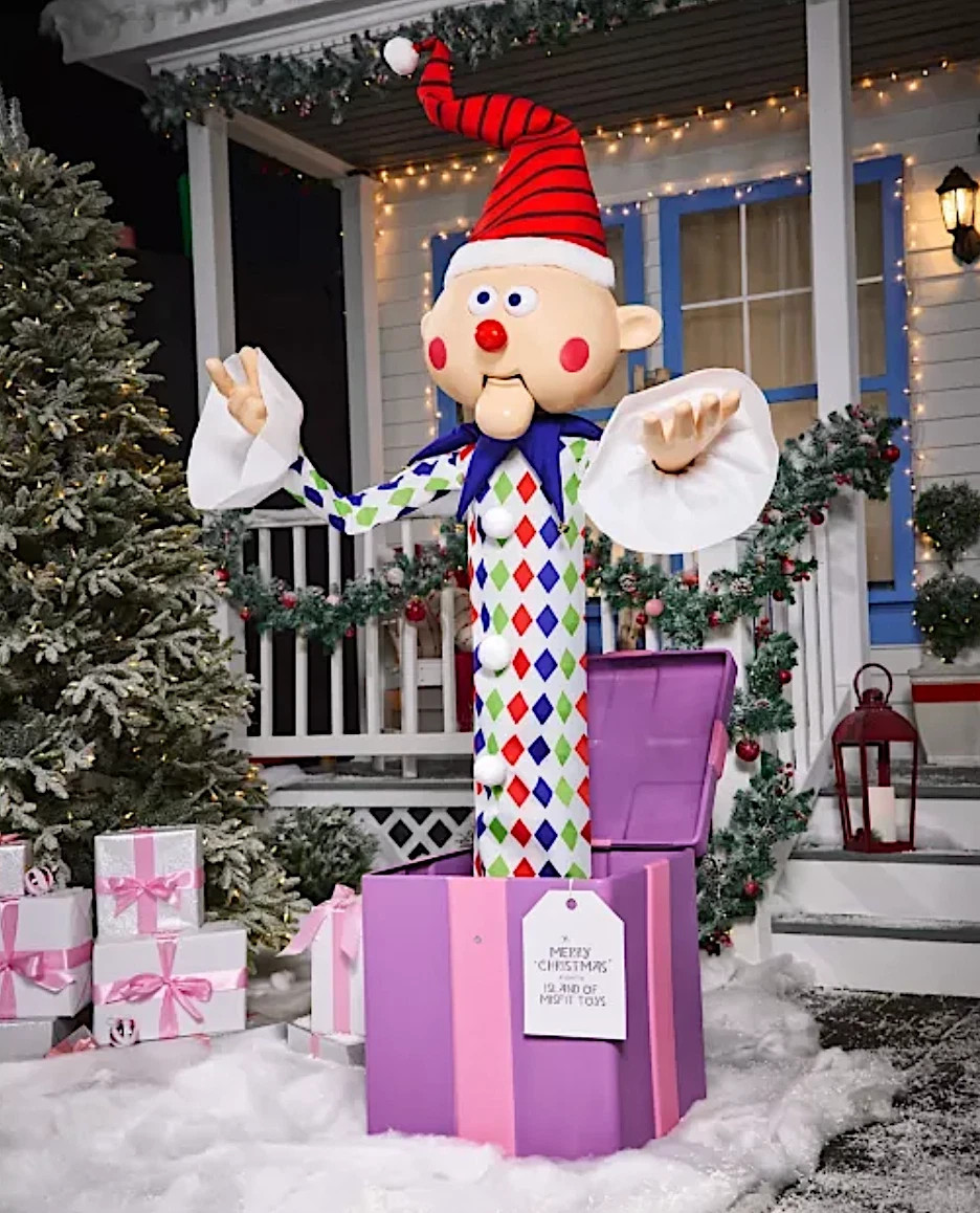 5.3FT ANIMATED CHARLIE IN THE BOX FROM RUDOLPH RED NOSED REINDEER DISPLAY