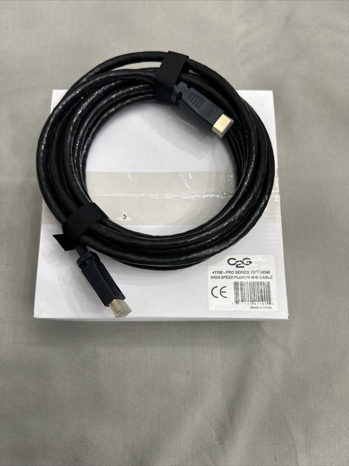 NEW C2G 41190 PRO SERIES 15FT HDMI HIGH SPEED PLENUM M/M CABLE
