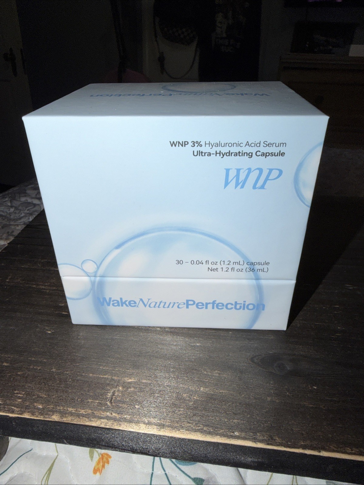WakeNaturePerfection WNP 3% Hyaluronic Acid Hydrating Serum Capsules 1.2 oz