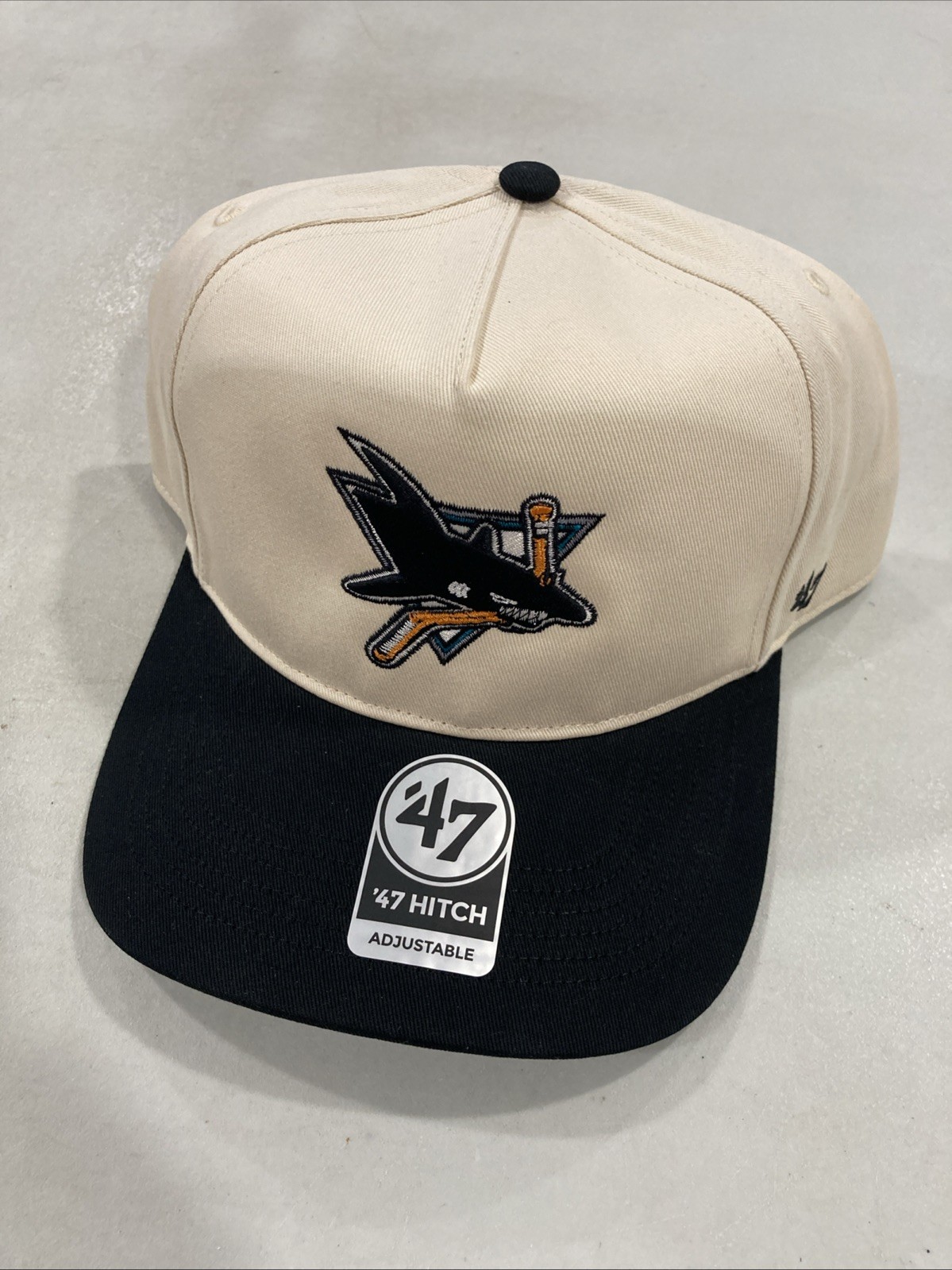 San Jose Sharks NHL 2 Tone Hitch Men\'s Adjustable Snapback Hat NEW San Jose Sharks NHL 2 Tone Hitch Men\'s Adjustable Snapback Hat NEW