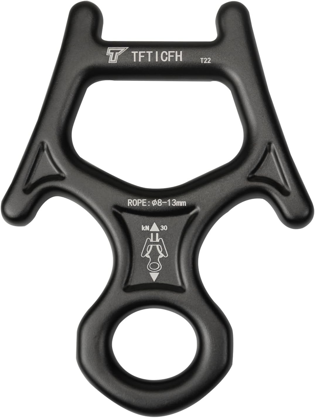 Figure 8 Descender, Climbing Descender, Heavy Duty 7075 Aluminum Belay & Ra