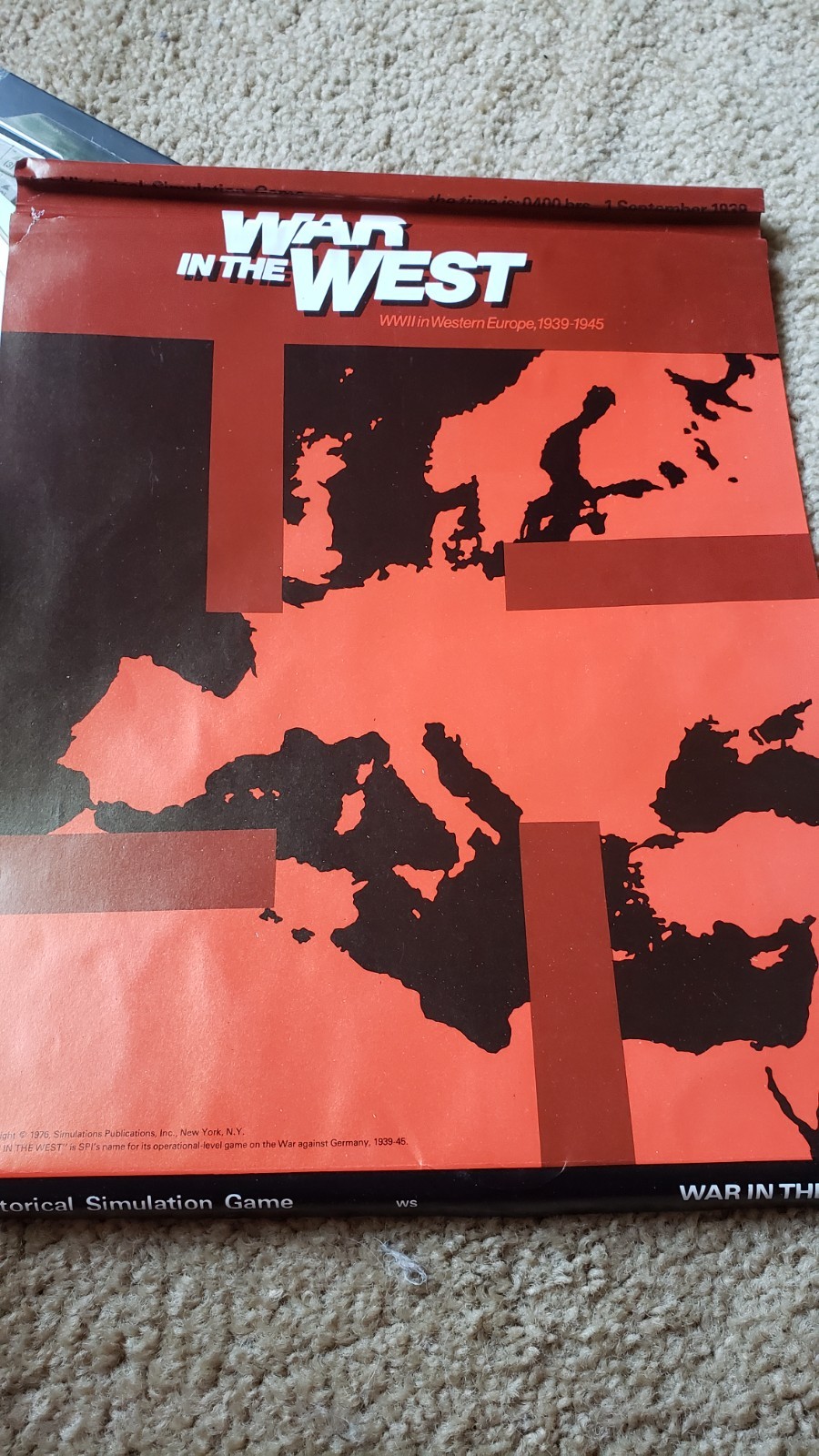 War in the West SPI VINTAGE GAME 1976 LOOK AT EVERYTHING