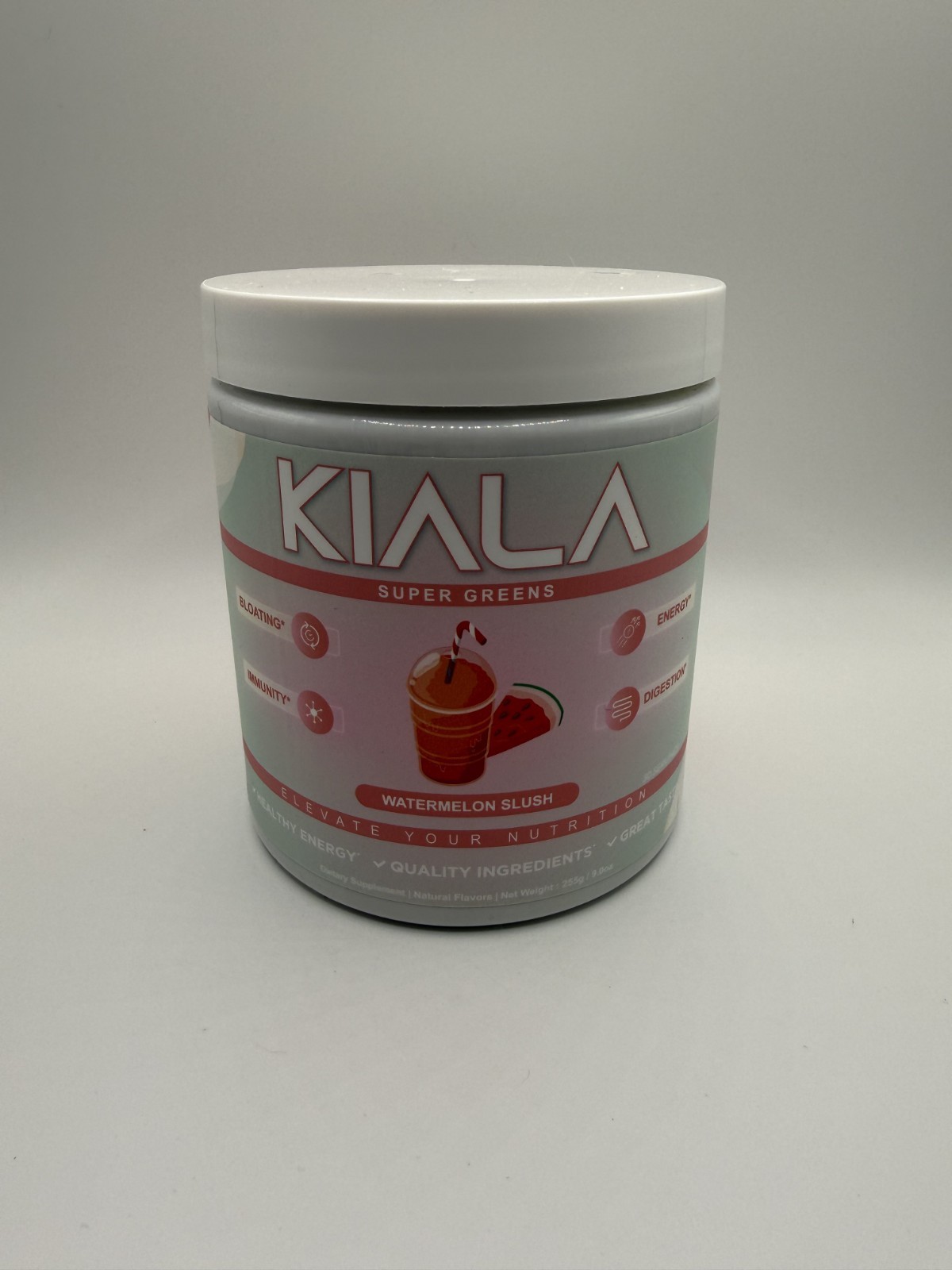Kiala Nutrition Super Greens, Organic Greens Powder Watermelon Slush - Brand New