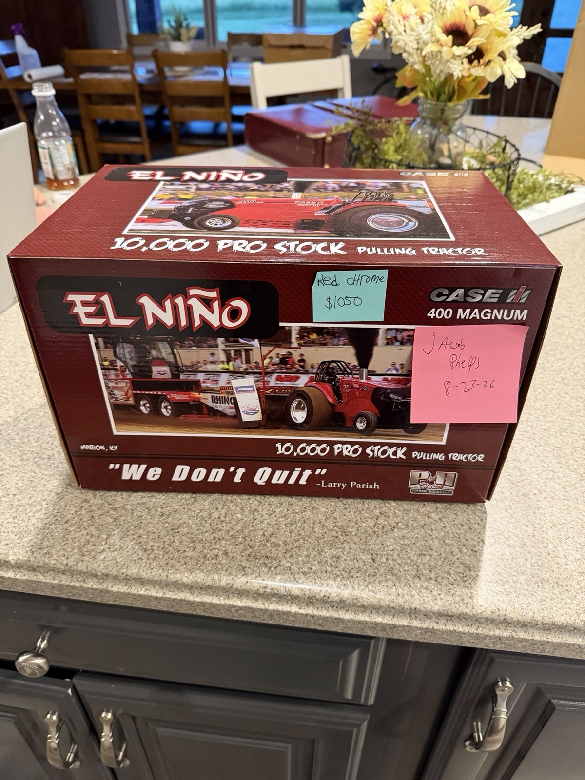 Pulling tractor El Niño Red Chrome Chaser 1/16