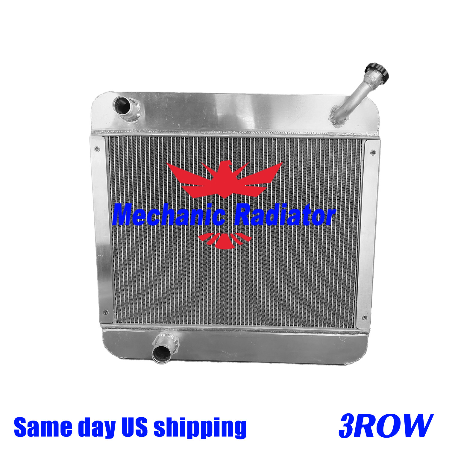 OE# AT129141 AR5704 Aluminum Radiator Fits John Deere 210C Backhoe 482C Forklift