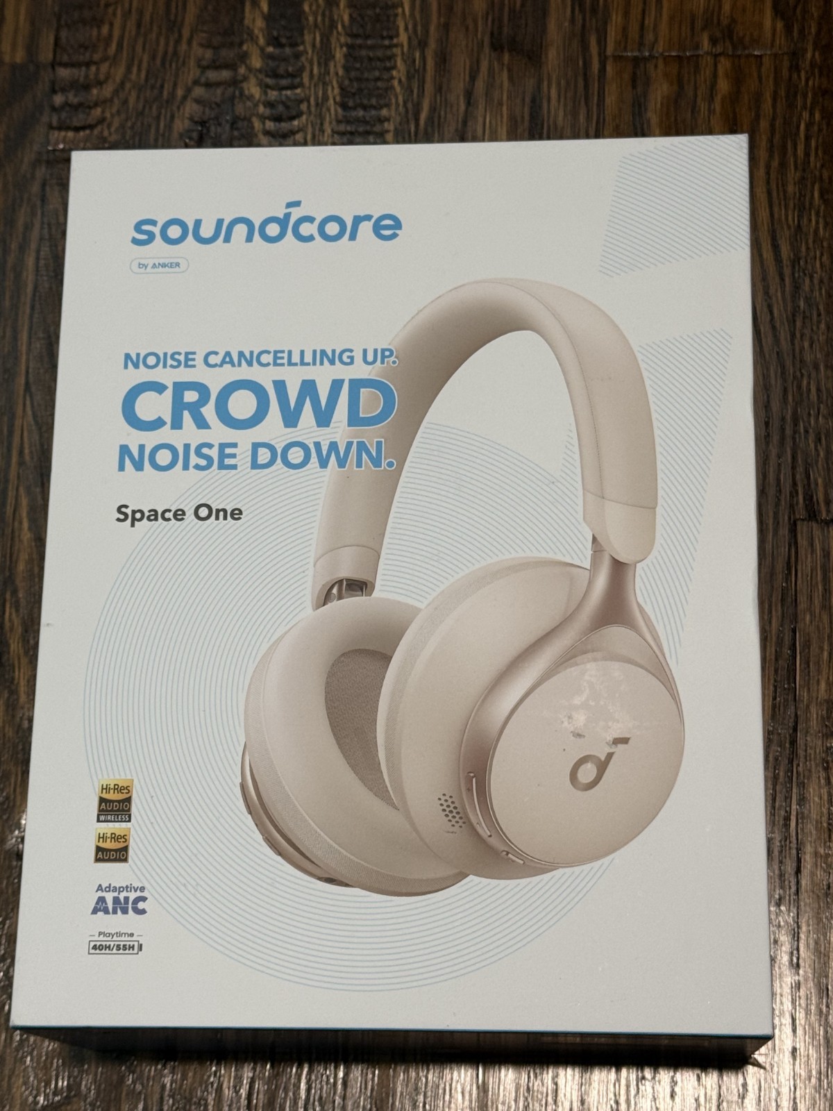 Soundcore Space One Wireless Over-Ear Headphones - White. Soundcore Space One Wireless Over-Ear Headphones - White.