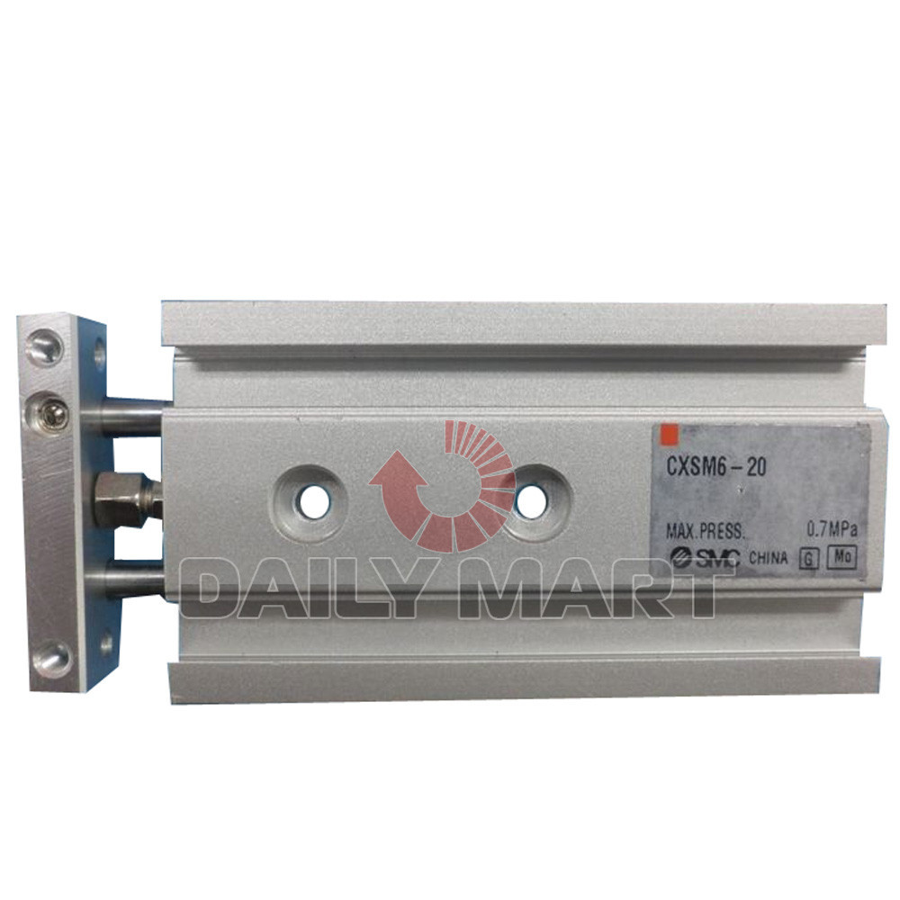 SMC NEW CXSM6-20 PLC Aluminum Air Pnuematic Guide Compact Cylinder, 6MM Bored OD