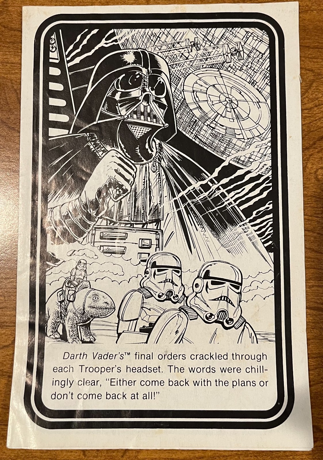 1979 Kenner Star Wars Imperial Troop Transporter Comic Book Darth Vader 1979 Kenner Star Wars Imperial Troop Transporter Comic Book Darth Vader