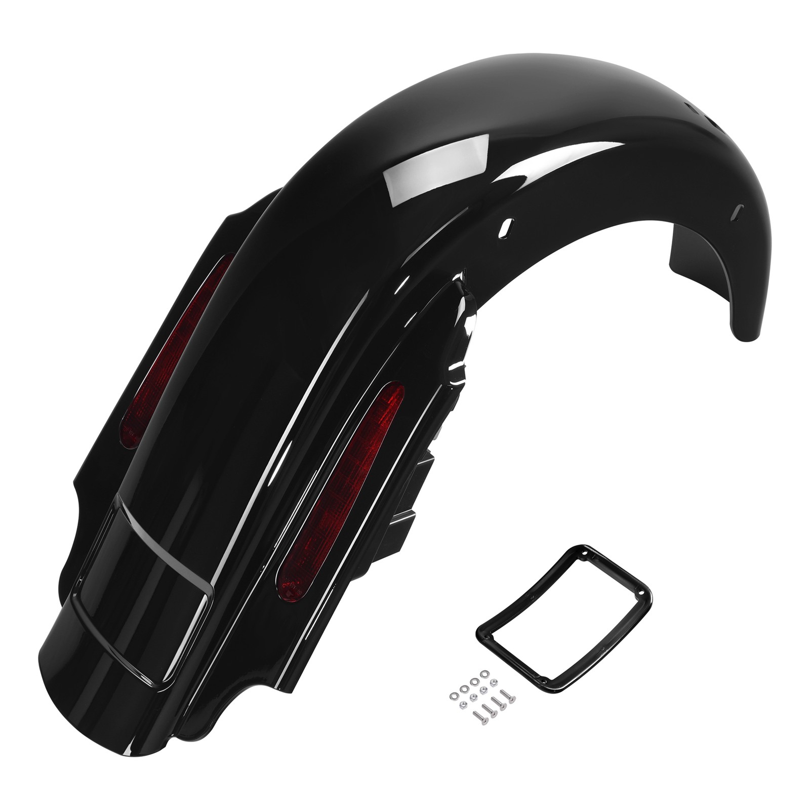 LED Rear Fender System Fit For Harley Road Electra Glide 1993-2008 Vivid Black