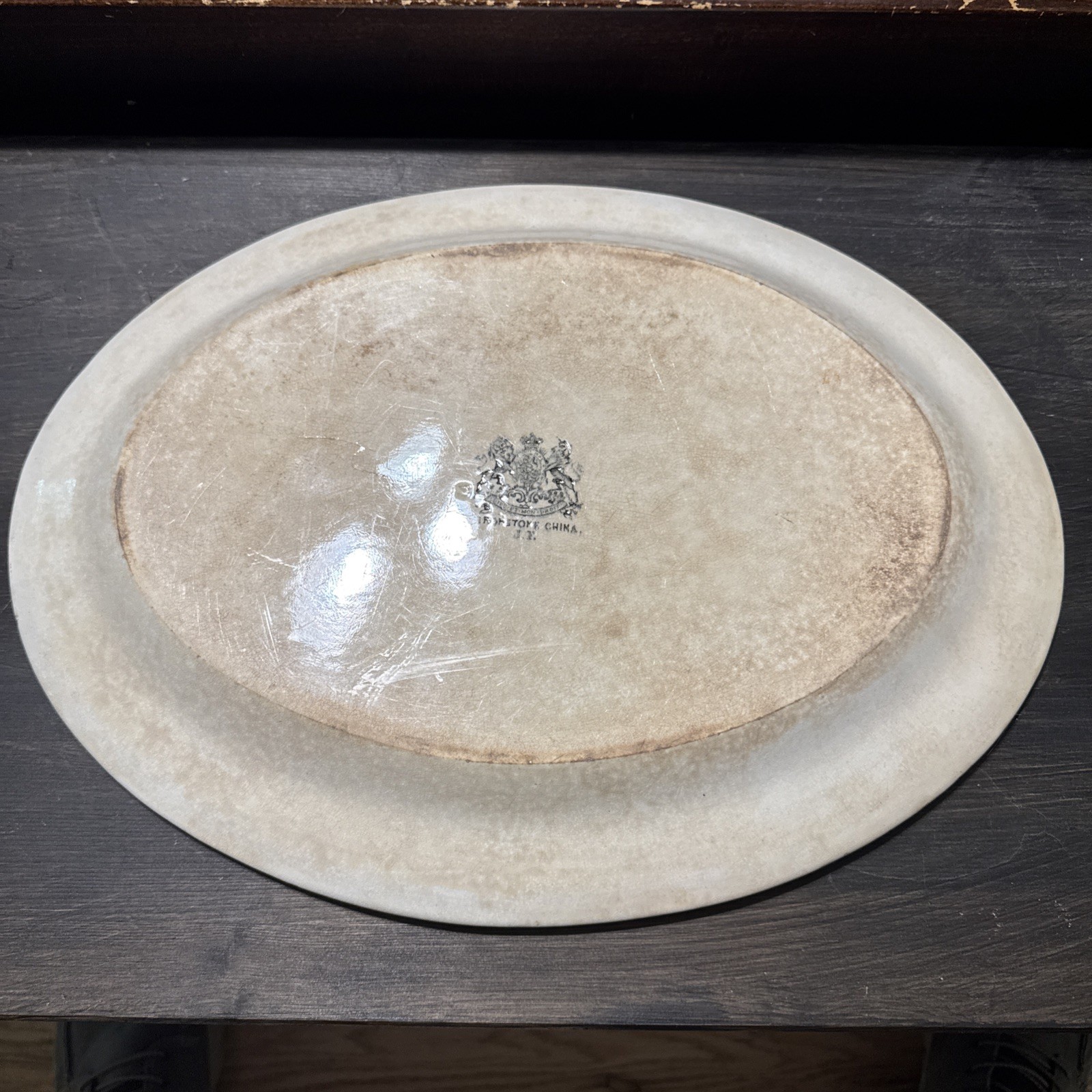 Antique Jacob Furnival Victorian English Ironstone 16.5 Inch Serving Platter