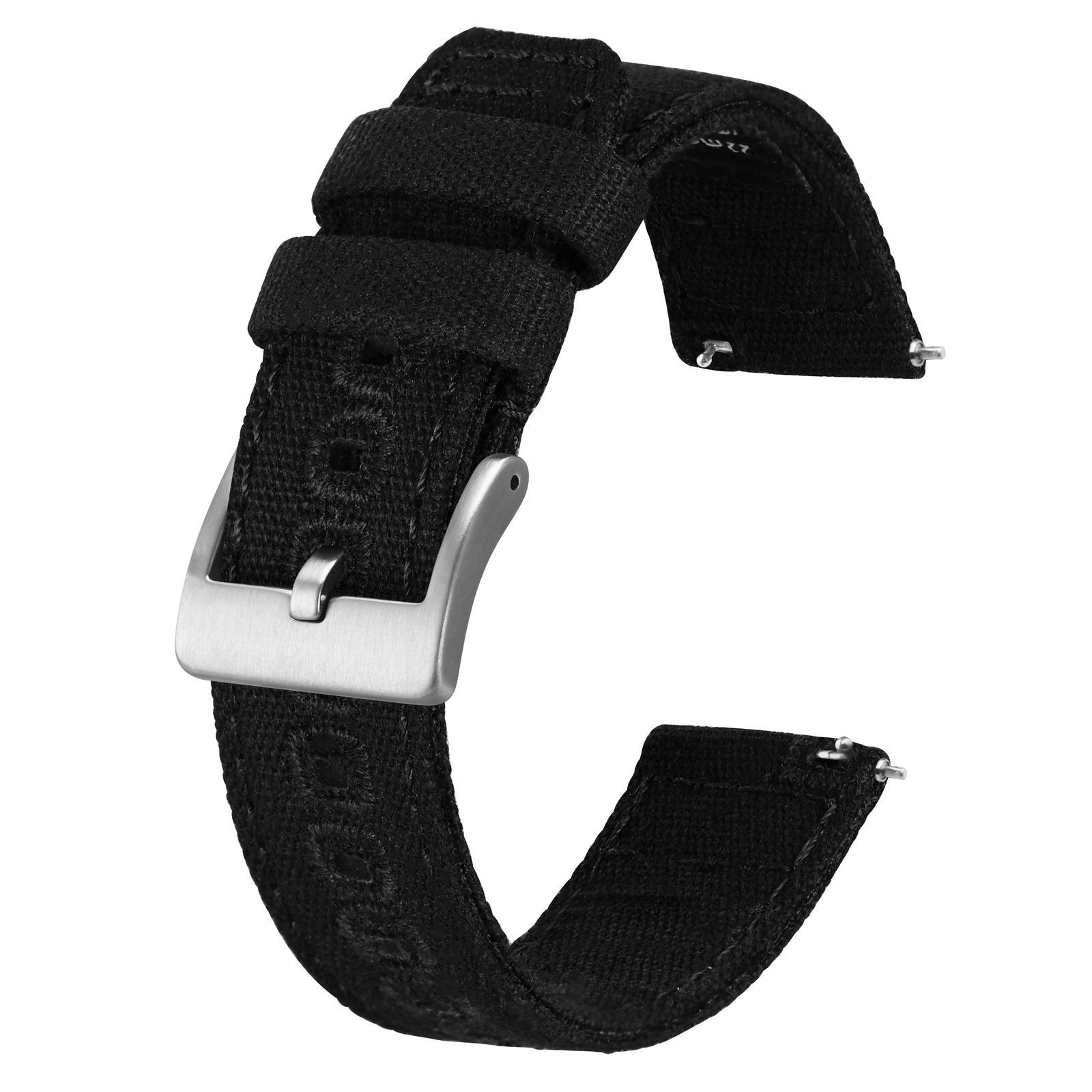 BISONSTRAP Canvas Watch Strap for Men, Quick Release, 20mm22mm24mm