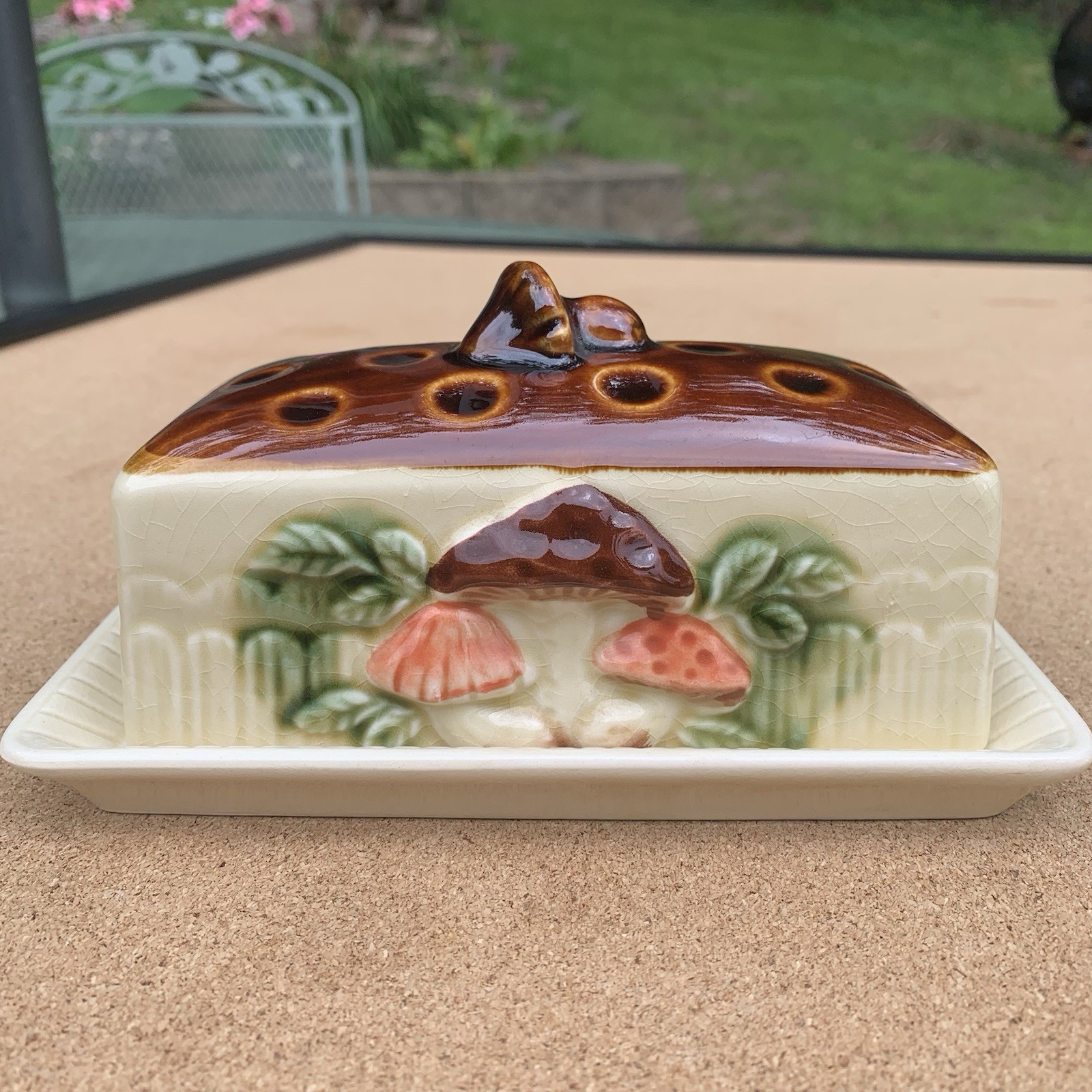 Vintage Empress of Haruta 2 Piece Butter Dish Japan RARE Vintage Empress of Haruta 2 Piece Butter Dish Japan RARE