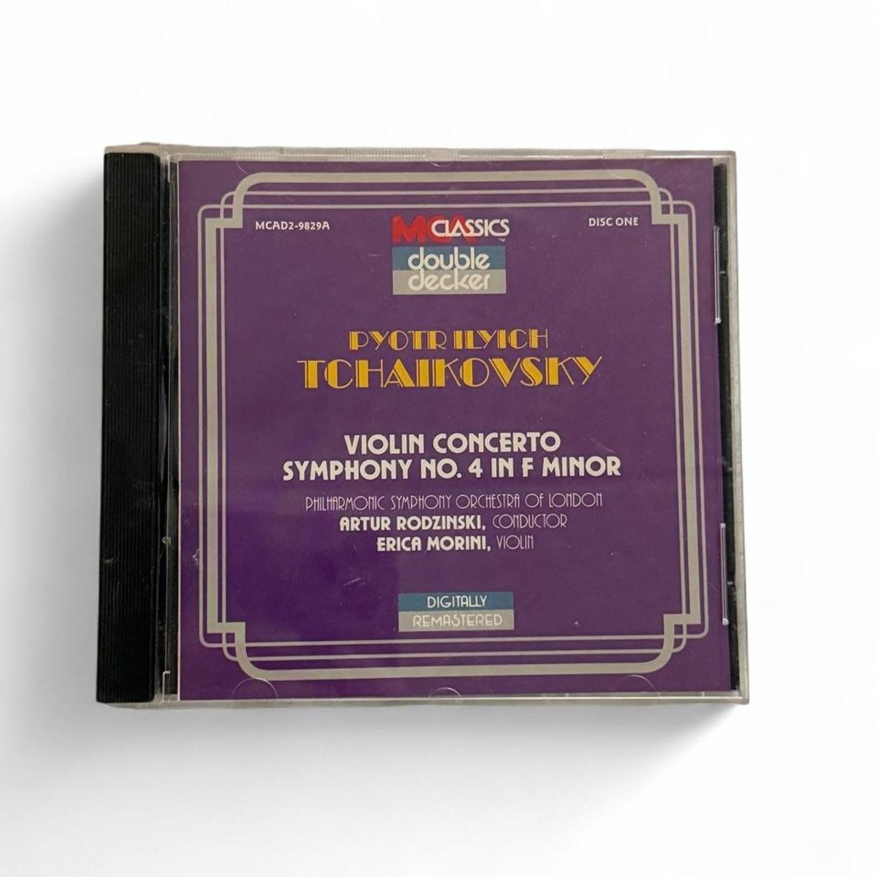 Tchaikovsky Violin Concerto / Symphony No. 4 CD Erica Morini Rodzinski MCA Tchaikovsky Violin Concerto / Symphony No. 4 CD Erica Morini Rodzinski MCA