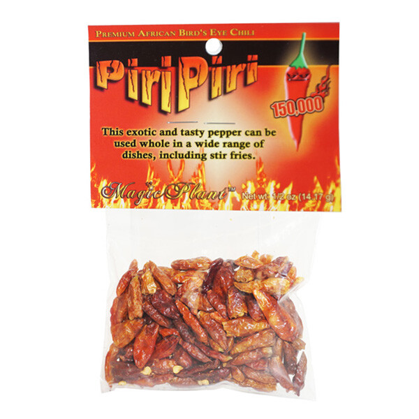 African Bird\'s Eye Pepper Whole Pods | Piri Piri Chili Pepper (Size variations)